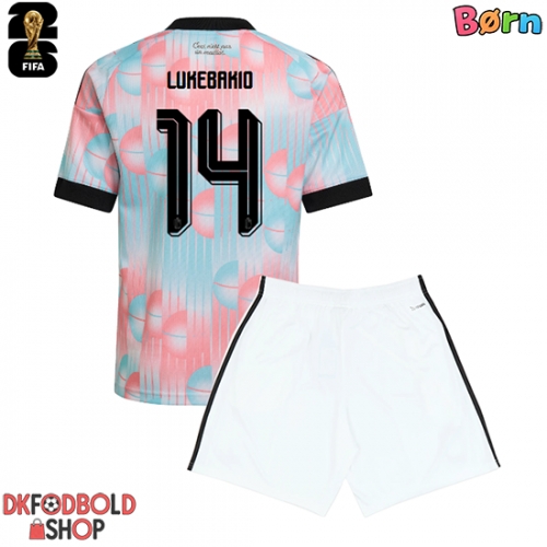 Belgien Dodi Lukebakio #14 Udebanesæt Børn VM 2026 Kort ærmer (+ korte bukser)